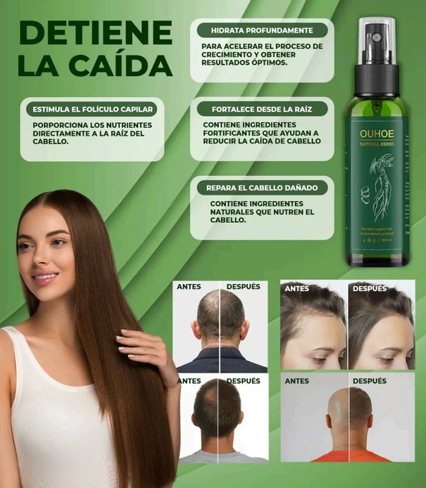 OUHOE - REPARADOR DE CRECIMIENTO CAPILAR 100% EFECTIVO - KIT CON 2