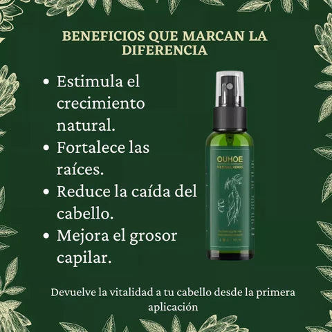 OUHOE - REPARADOR DE CRECIMIENTO CAPILAR 100% EFECTIVO - KIT CON 2